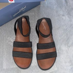 Black stappy UT sandals